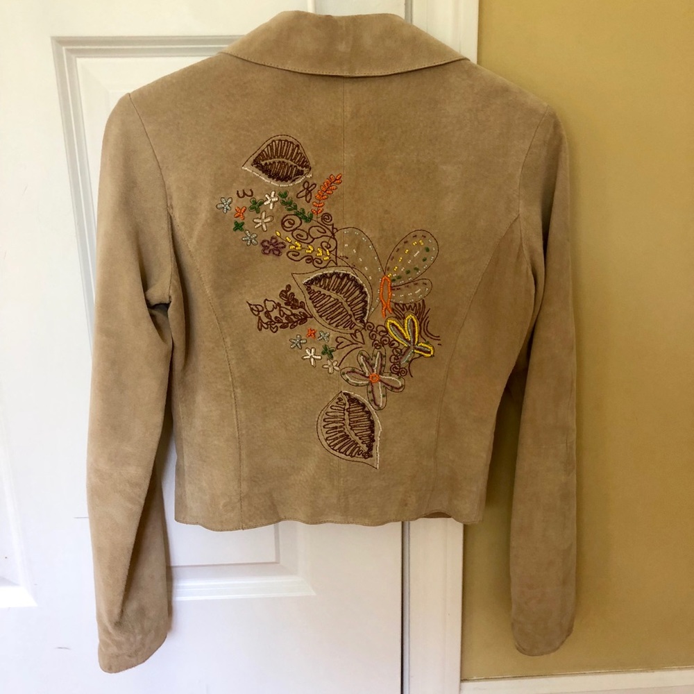 GBrand by Guess leather embroidered jacket
